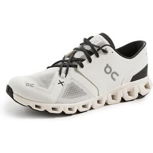 On Cloud Women's Cream Black Running Lace Up Athletic Shoes Size 8.5